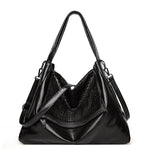  Luxury Large Capacity Tote Bag by FUNMARDI - Soft Leather Women's Vintage Shoulder Bag with Top Handle