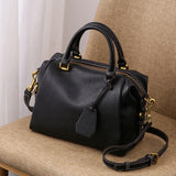  Luxury Genuine Leather Large Tote Bag for Women - Premium Shoulder Casual Handbag