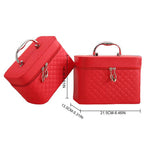 Cosmetic Bag Women Toiletry Bag Organizer Travel Makeup Bag Fashion Top Handle Large Capacity Makeup Case Cosmetic Bag