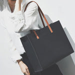 Classic Leather Tote Bag for Women