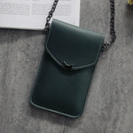 Cat Ear Transparent Mini Crossbody Bag - Retro Touch Screen Phone Purse with Chain Strap