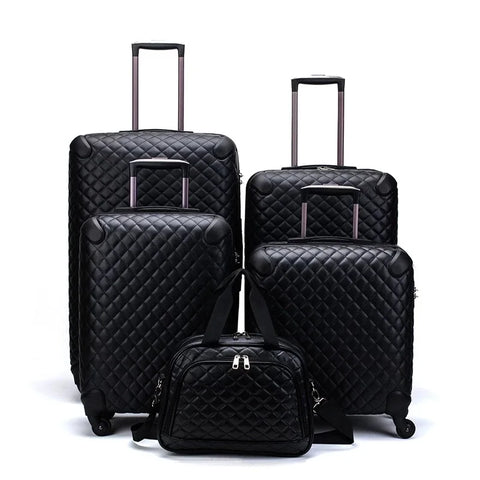 High-End Luxury 16/20/24/28 Inch Women Handbag +Rolling Luggage Spinner Brand Travel Suitcase