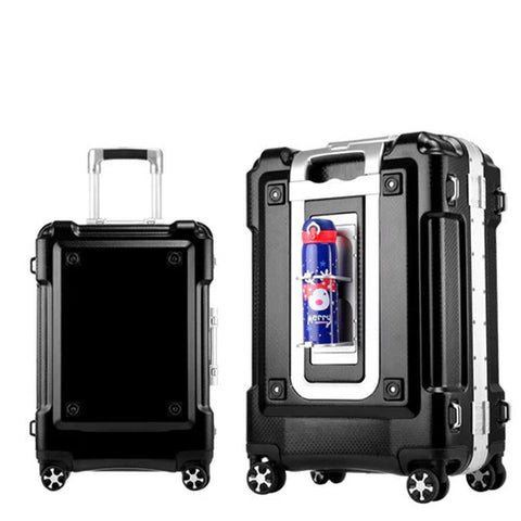 20"24"29Inch Aluminum Frame Rolling Luggage Spinner on Wheel Men Women Carry on Travel Suitcase Trolley Bag