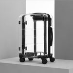 20"22"24"26" Inch Brand Transparent Trolley Bag Travel Suitcase Cabin Rolling Luggage on Wheels