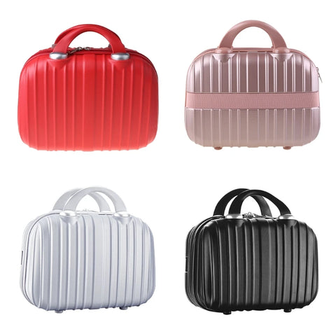 High Quality 14In Cosmetic Case Luggage Small Travel Portable Carrying Suitcase for Makeup F3MD