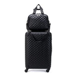 High-End Luxury 16/20/24/28 Inch Women Handbag +Rolling Luggage Spinner Brand Travel Suitcase