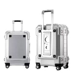 20"24"29Inch Aluminum Frame Rolling Luggage Spinner on Wheel Men Women Carry on Travel Suitcase Trolley Bag