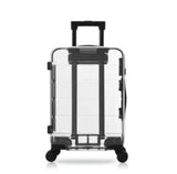 20"22"24"26" Inch Brand Transparent Trolley Bag Travel Suitcase Cabin Rolling Luggage on Wheels